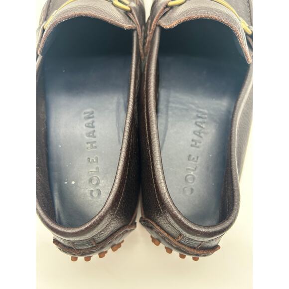 Cole Haan Provincetown Bit Loafer Driver Brown Pebbled Leather Size 10.5 Moc Toe main image 6